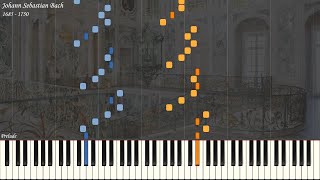 JS Bach - Prelude and Fugue 21 in B flat Major BWV 890 WTC 2 | Piano Synthesia | Library of Music