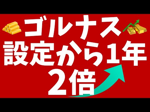 【ゴルナス】設定から1年で2倍↑米国株と金にレバレッジ2倍 ...