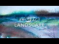 ABSTRACT WATERCOLOUR LANDSCAPE PAINTING REAL TIME
