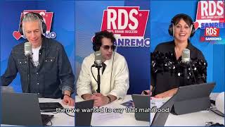 #MAHMOOD INTERVISTA A RDS #SANREMO2024 (SUB ENG)