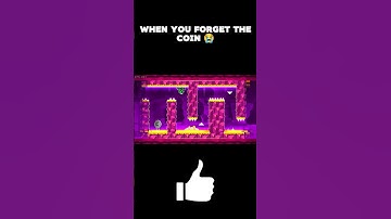 When you forget the coin 😅 #gd #funny #geometrydash #viral #relatable