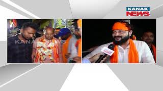 Anubhav Mohanty Campaigns For Manmohan Samal In Bhadrak's Chandbali