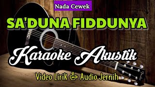 Sa'duna Fiddunya | Ai Khodijah | Karaoke Akustik