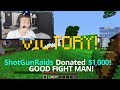 Donating $1,000 to Minecraft Streamers IF they beat me in Bedwars