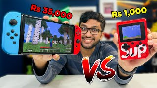 EXPENSIVE NINTENDO SWITCH VS CHEAP PORTABLE CONSOLE ! screenshot 5