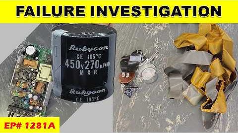 {1281A} Failure Analysis of Electrolytic Capacitors