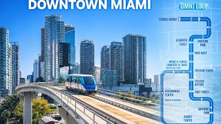 Miami Metromover Omni Loop 🌴 Downtown Views & Full Ride (4K)