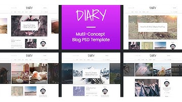 Diary | Personal Blog PSD Template | Themeforest Website Templates and Themes