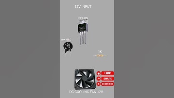 12v fan temperature control circuit#shorts #yt #diycircuit