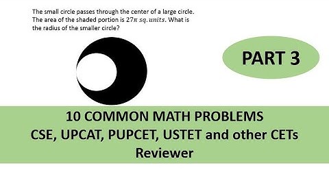 10 item Common Math Problems   CSE, UPCAT and other CETs Reviewer