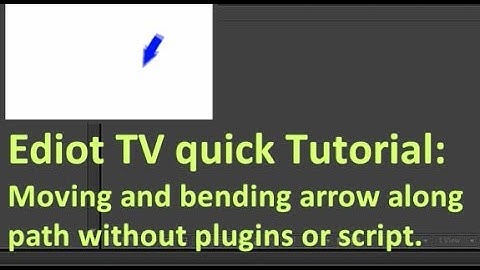 100% working After Effects Tutorial: Moving Arrow along the path NO PLUGINS OR SCRIPT REQUIRED!!!