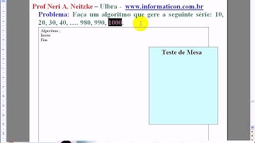 aula 1096 Algoritmos e Logica de programação   Exerc Laço de repetição serie algoritmo
