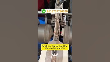 Small bar double head flat chamfering machine