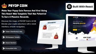 PSYOP Coin HTML, CSS & React Website Templates | Crypto Meme Coin UI 🚀