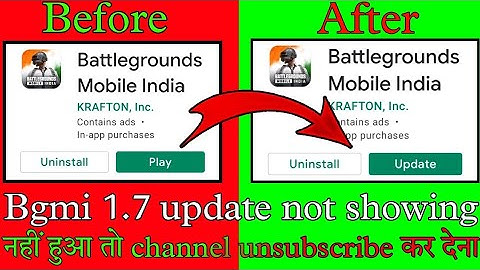 🤩 Bgmi 1.7 Update is here | bgmi 1.7 Update Not Showing in Playstore | Bgmi 1.7 Update #bgmiupdate