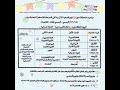 جدول امتحانات شهر أكتوبر