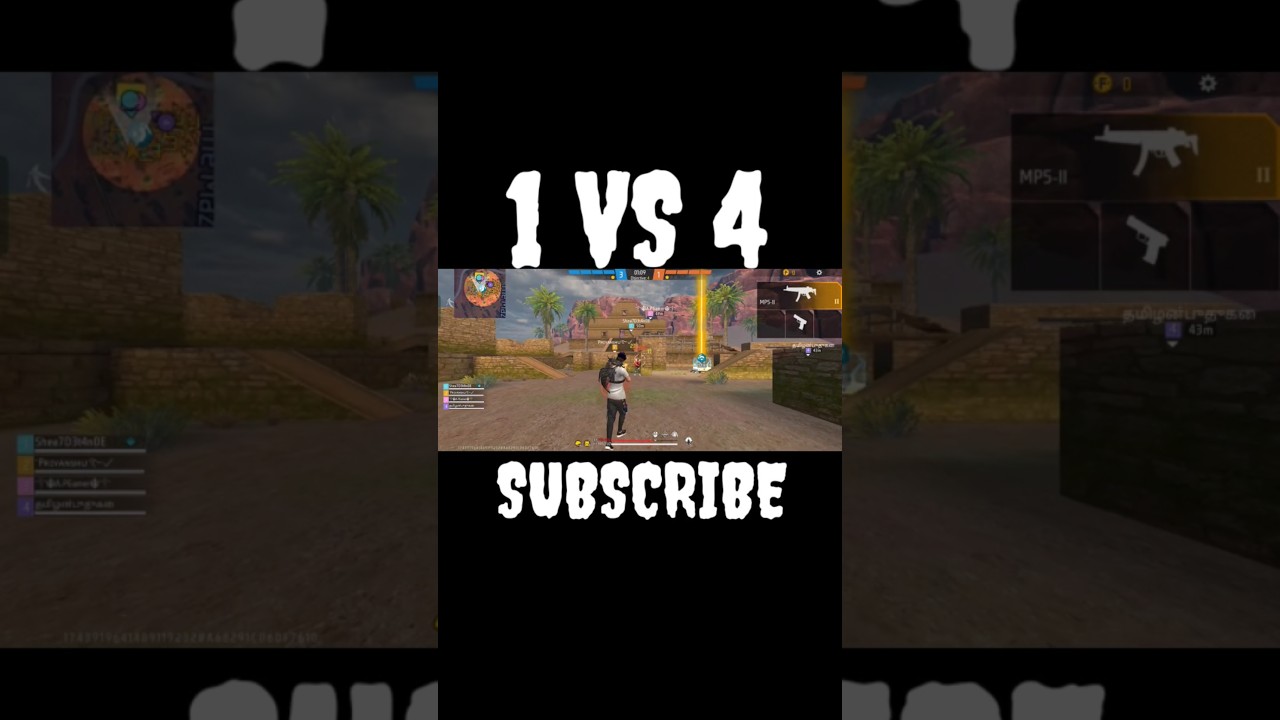 1 VS4 CAN I KILL WHOLE SQUAD 🥵 WAIT FOR END 🥶#shorts #shortsfeed # ...