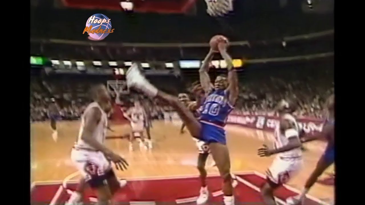 Dennis Rodman's Effort For Rebound After His Own Free Throw Miss! YouTube