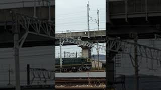 東福山駅JR貨物　EF651124　出発準備点検の警笛音　2022.11.22
