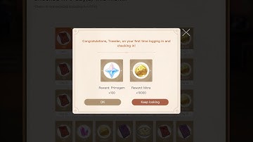Free primogems from Mihoyo daily check in