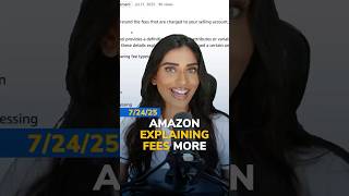 Amazon Explaining Fees More #Shorts