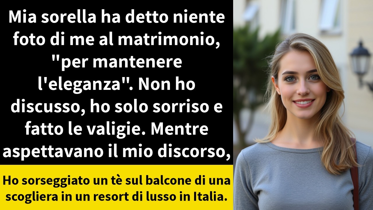 Mia sorella ha detto niente foto di me al matrimonio, 