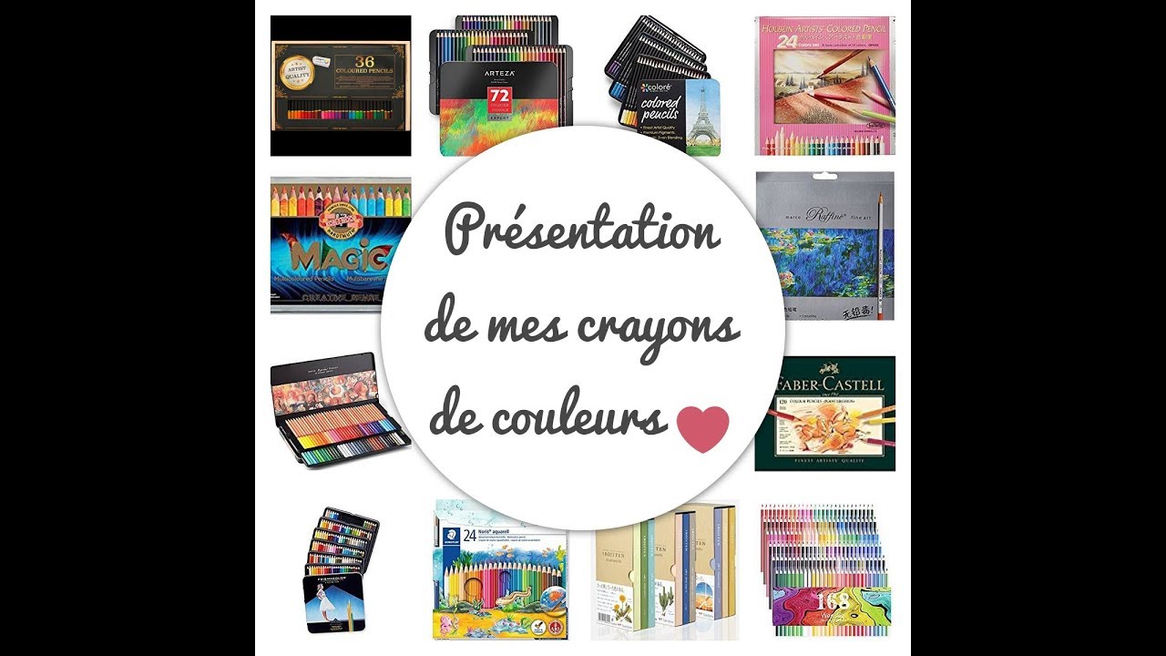 [1ère partie] Présentation de mes crayons de couleurs YouTube