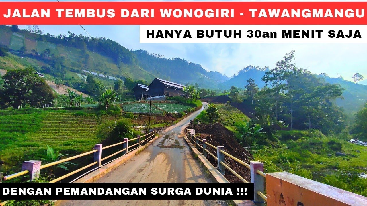 Jalan Alternatif dari Wonogiri ke Tawangmangu Hanya 30an Menit ‼️