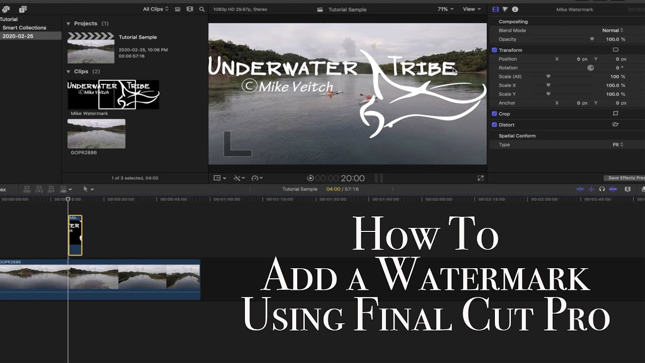 does final cut pro free trial have watermark