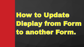 How to update display data from one form to another form C#