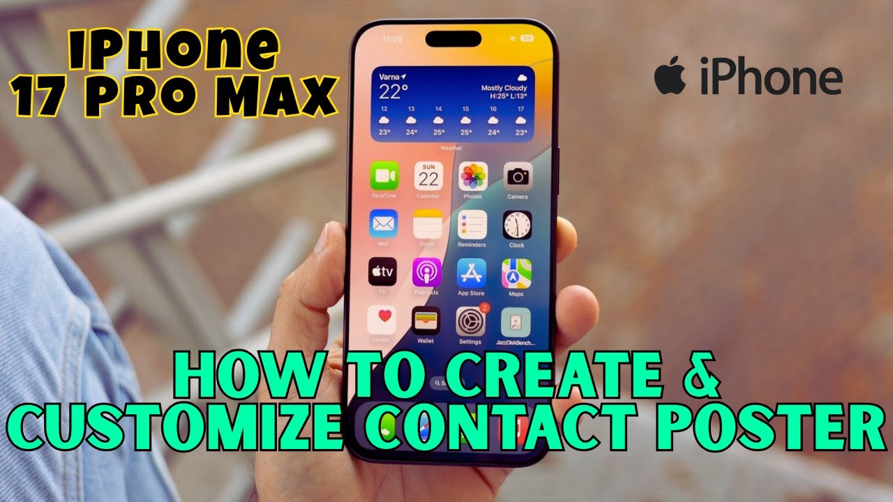 How to Create & Customize Contact Poster iPhone 17 Pro Max - YouTube