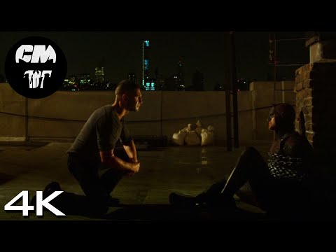 One Bad Day Away From Being Me The Punisher Daredevil Rooftop Scene Daredevil S2E3 4K