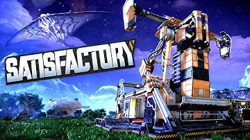 BUILD A FACTORY & SURVIVE THE MONSTERS! - Factory Automation & Mining! - Satisfactory Gameplay