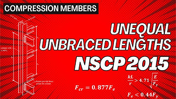 Steel Design ǀ NSCP 2015 ǀ Compression Members Part 3: Unequal Unbraced Lengths