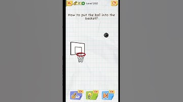 How to put the ball 🏀🏀 into the basket? | Draw 2 Save gameplay | level 250 |#draw2save #shorts