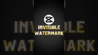 Capcut Invisible Watermark Tutorial 💀🔥 #shorts #tutorial