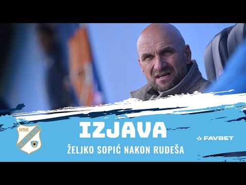 Željko Sopić nakon Rudeša - četvrtfinale SuperSport Hrvatski Kup (2023./2024.)