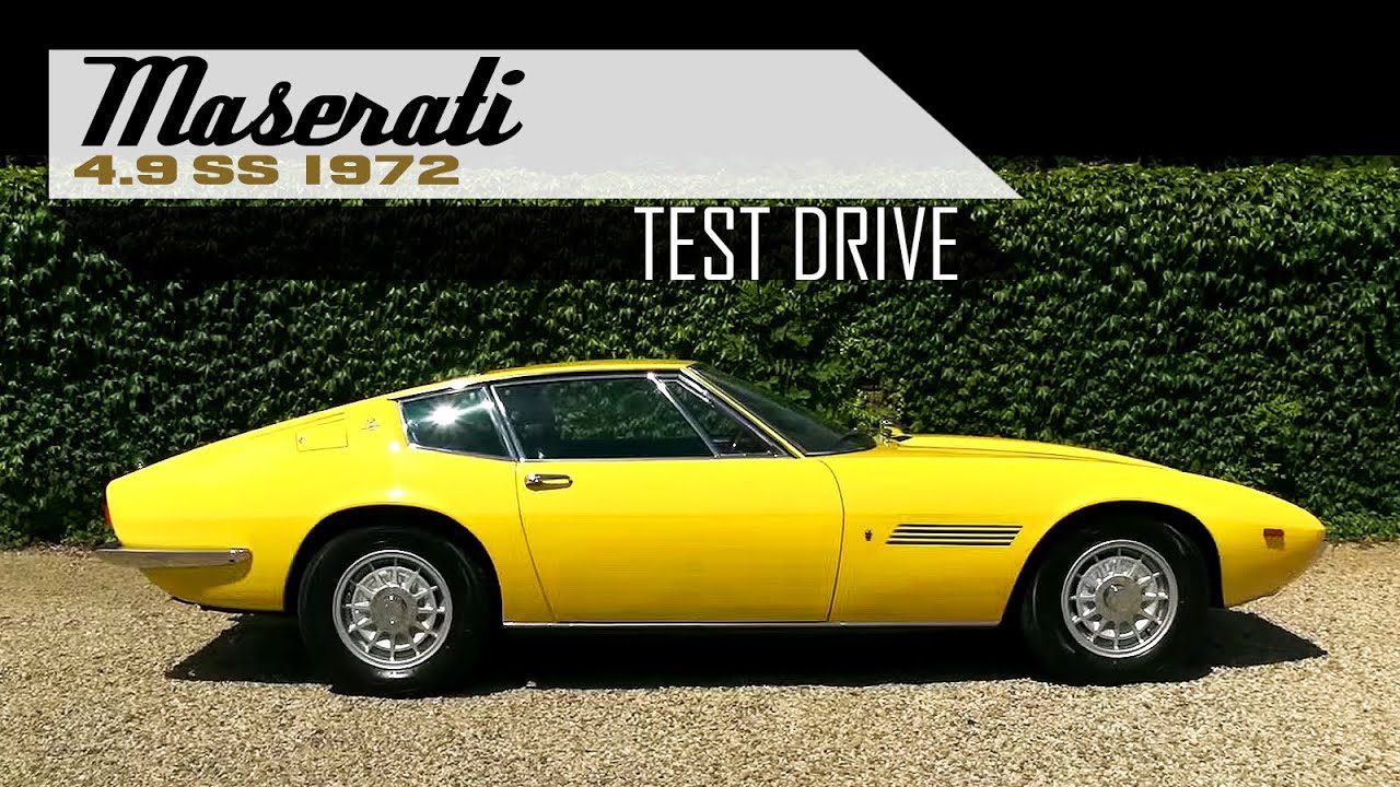 MASERATI GHIBLI 4.9 SS Super Sport 1972 Test drive in top gear