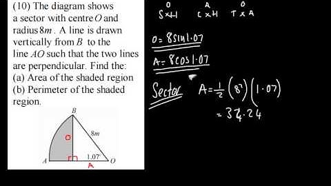 C2 - Radian Measures 5 - Exam Style Questions 1 - A Level Maths Core 2 AQA Edexcel