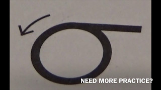 Cursive lower case  letter o with Ocean Sounds ( Handwriting, Writing, Penmanship)