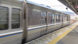 JR西日本 223系1000番台 普通 野洲行き 膳所駅 南草津駅  20190214