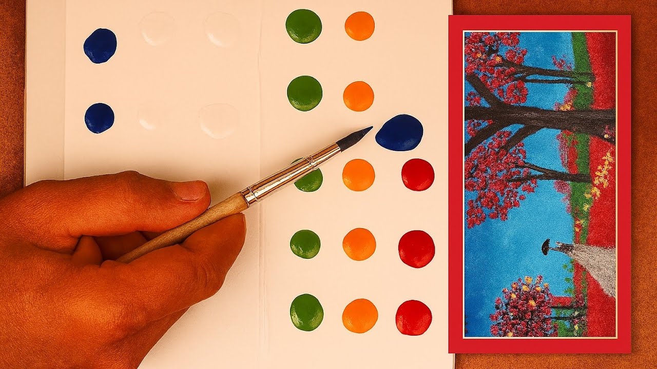 Romantic Landscape Painting with Simple Technique for Everyone!