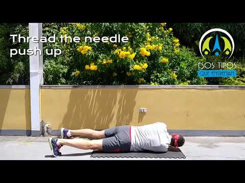 Thread the Needle Push Up