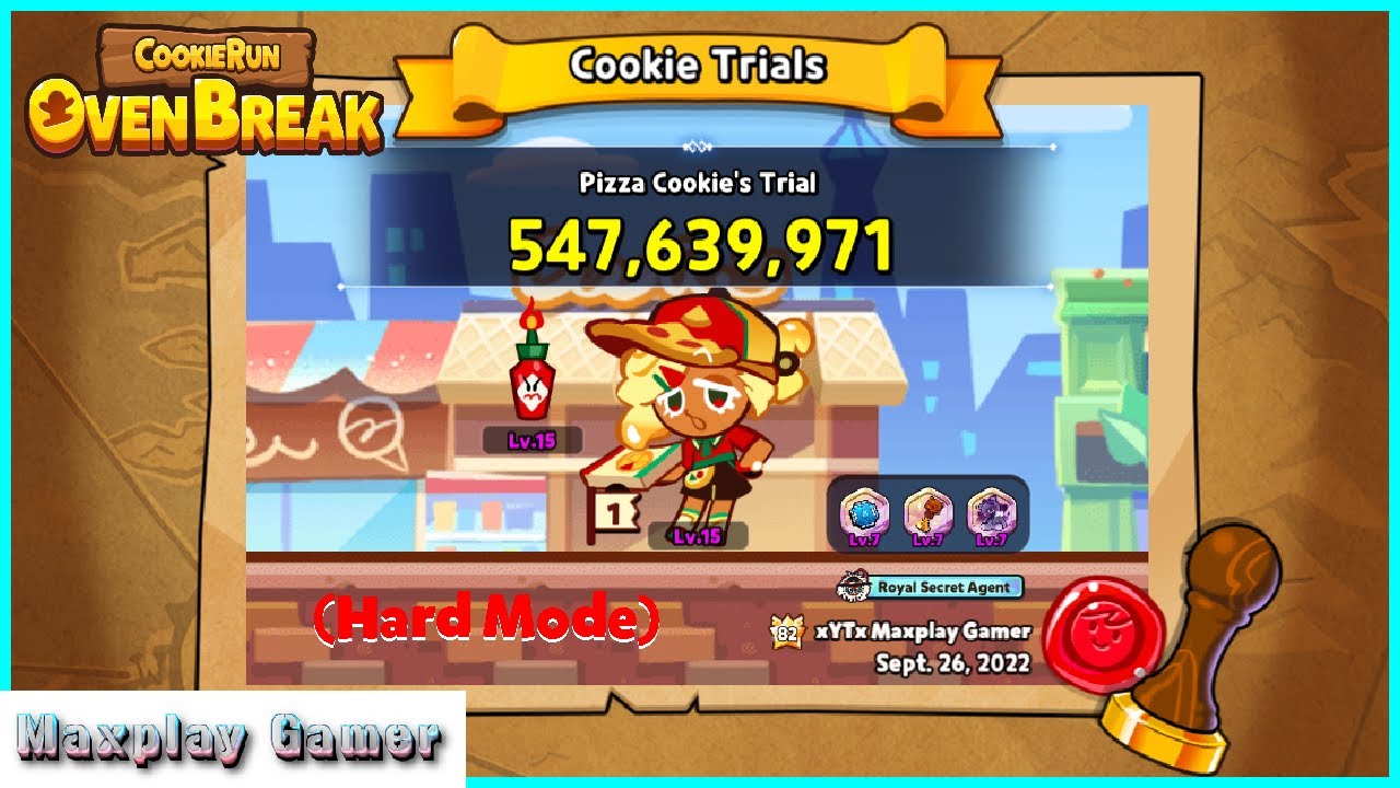 [Cookie Trials] Pizza Cookie 547.6M (Hard Mode) l Cookie run: Ovenbreak