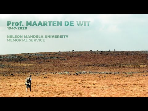 Live-Stream Commemoration: Professor Maarten de Wit – scientist extra-ordinaire