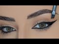 تعليم طريقة رسم الايلينر التي تناسب جميع اشكال العيون حتى المبطنة |Eyeliner tutorial,all eye shapes