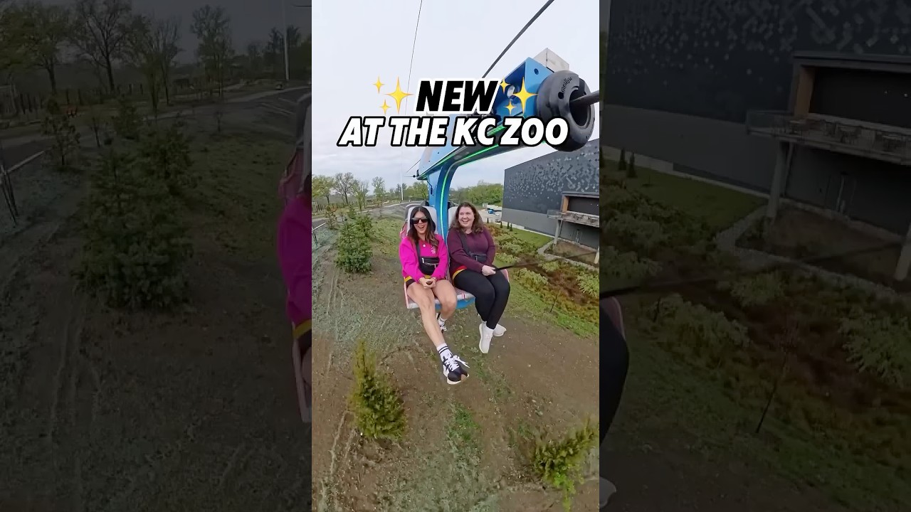 NEW ride at the Kansas City Zoo! The Flamingo Flyer is a seated zip lining experience
