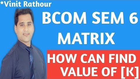 #3 | bcom sem 6| statistics| most imp sum| gujarat university| how can find Value of K|