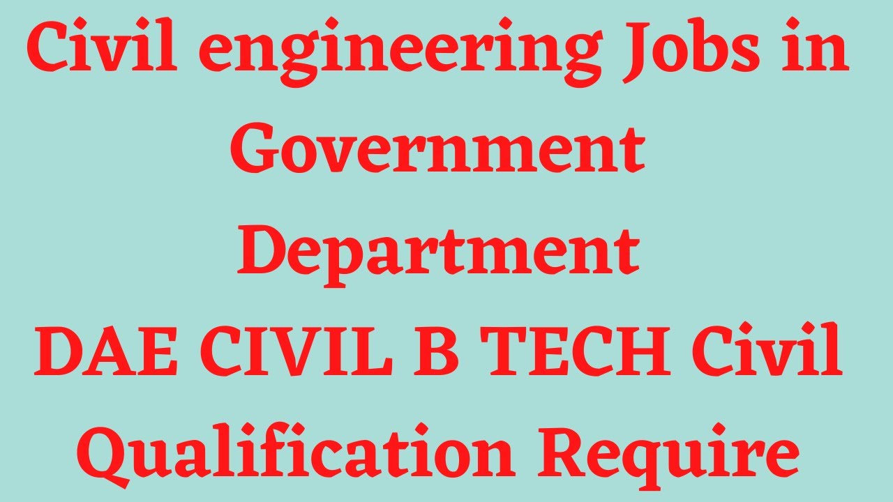 Civil engineering Jobs in pakistan 2020|DAE Civil Jobs in pakistan