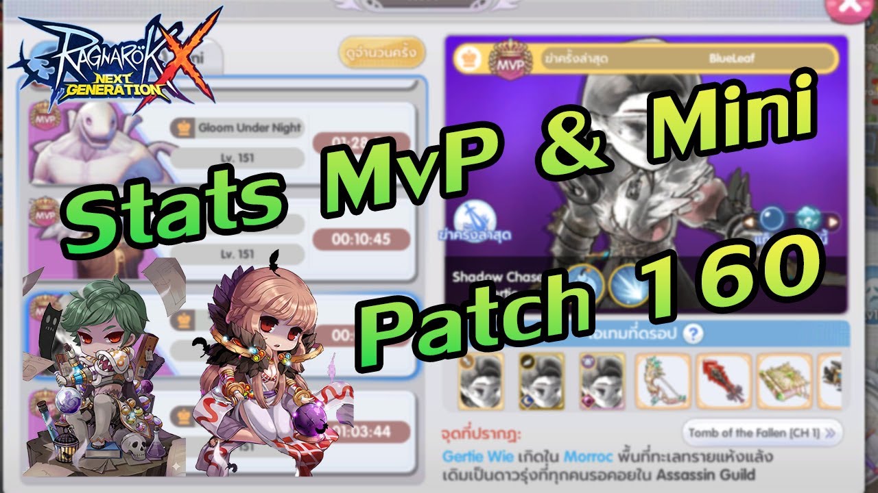 Dth Rox Mu ค่าป้องกันบอสPatch 160 | 160 MvP & Mini def multiplier | ROX | Ragnarok ...
